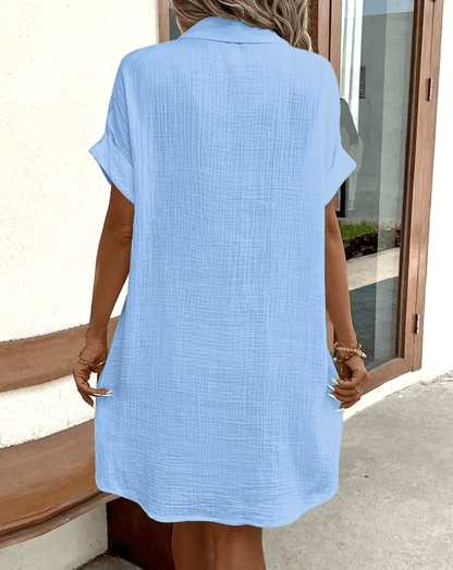 LUCETTE - COMFORTABLE BUTTON SHIRT DRESS