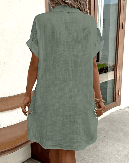 LUCETTE - COMFORTABLE BUTTON SHIRT DRESS