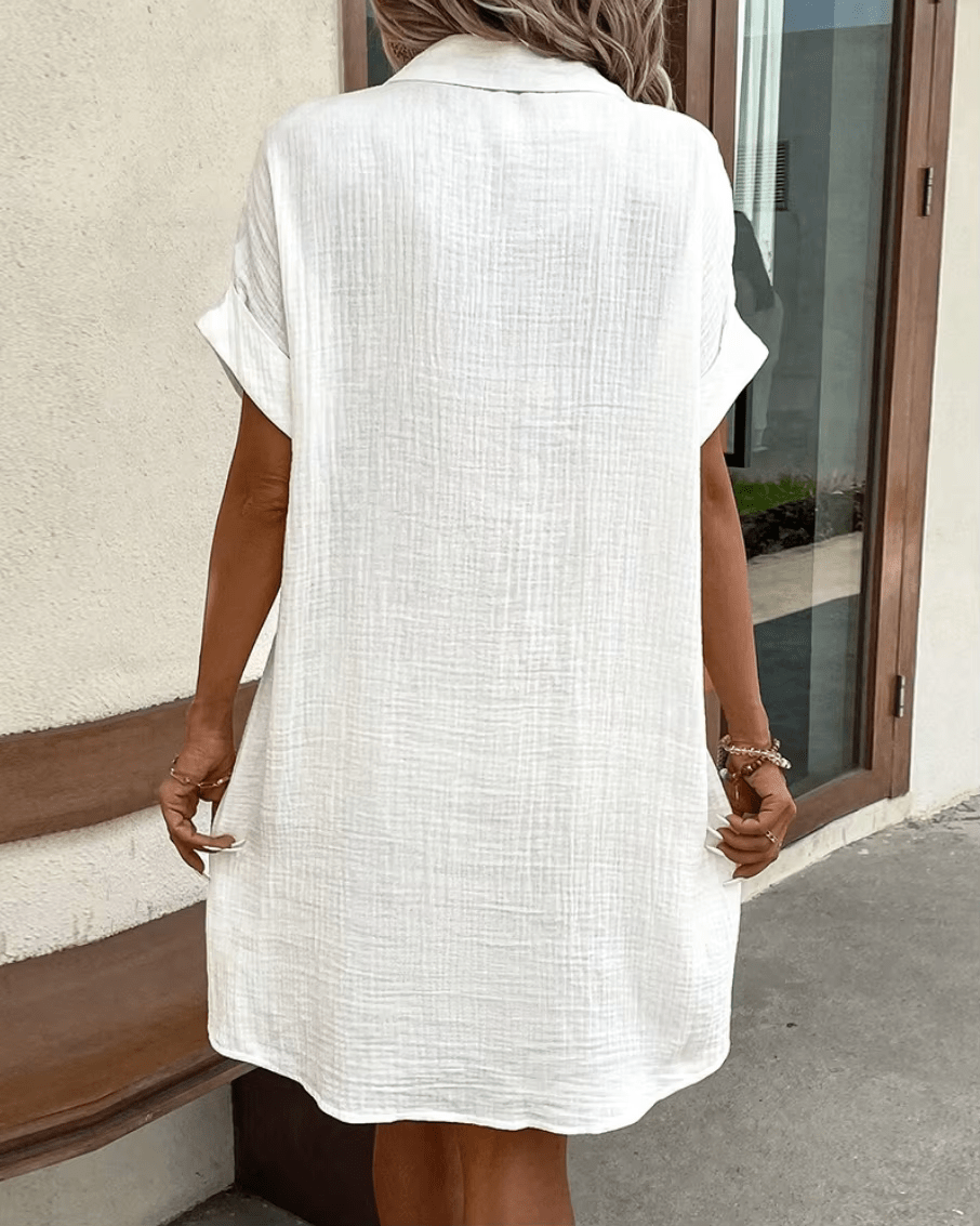 LUCETTE - COMFORTABLE BUTTON SHIRT DRESS