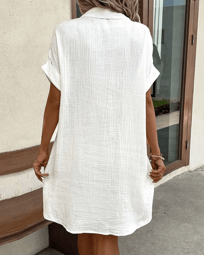 LUCETTE - COMFORTABLE BUTTON SHIRT DRESS