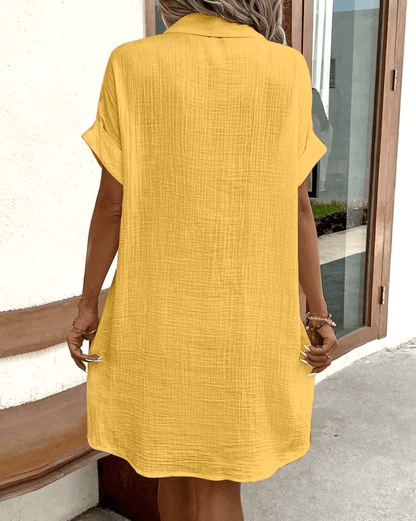LUCETTE - COMFORTABLE BUTTON SHIRT DRESS