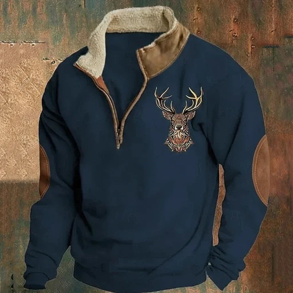 DARVEN - NORDIC DEER SWEATER