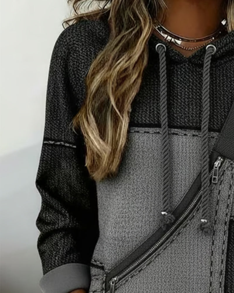 ROSITA - COLOR BLOCK HOODIE