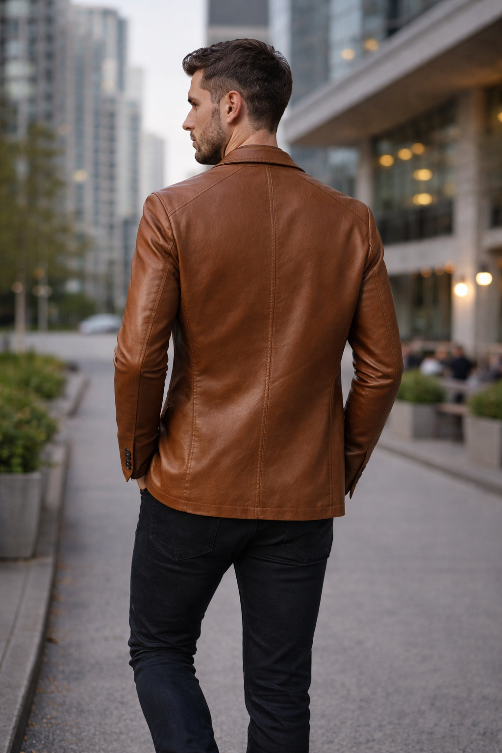 LOGAN - Lightweight Faux Leather Jacket