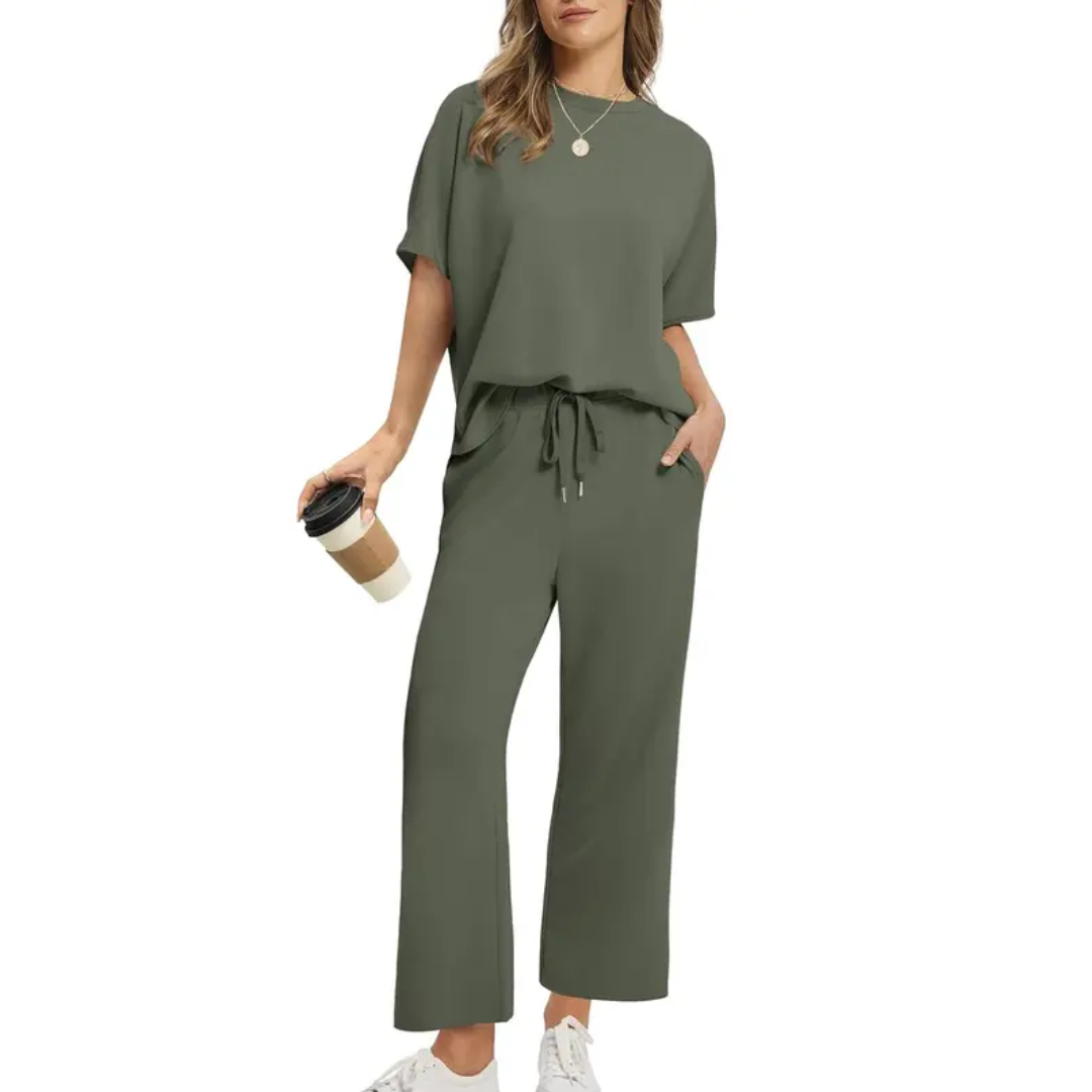 Emily™ - Oversized Wide Leg Two Piece Set