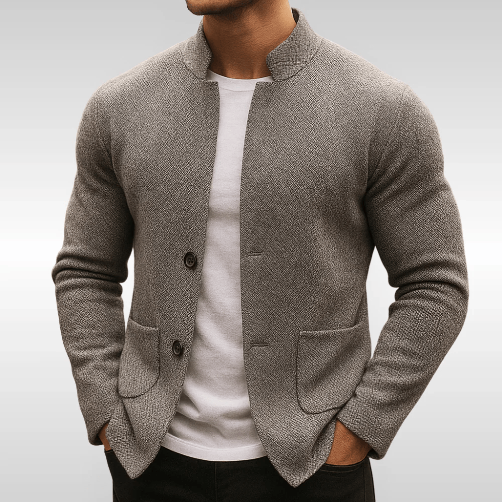 NICO – TEXTURED KNIT VEST FOR MEN