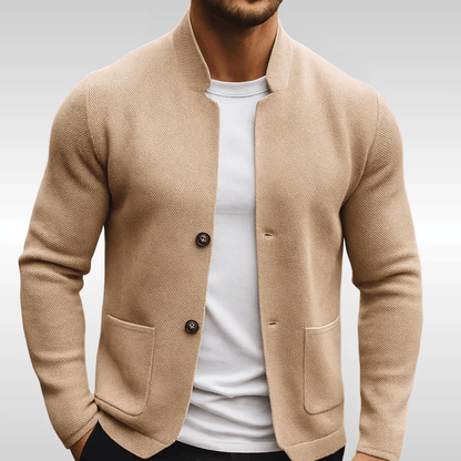 NICO – TEXTURED KNIT VEST FOR MEN