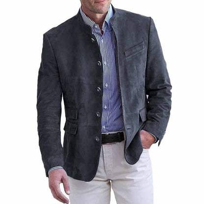 ANDRÉ – Modern Stand Collar Blazer
