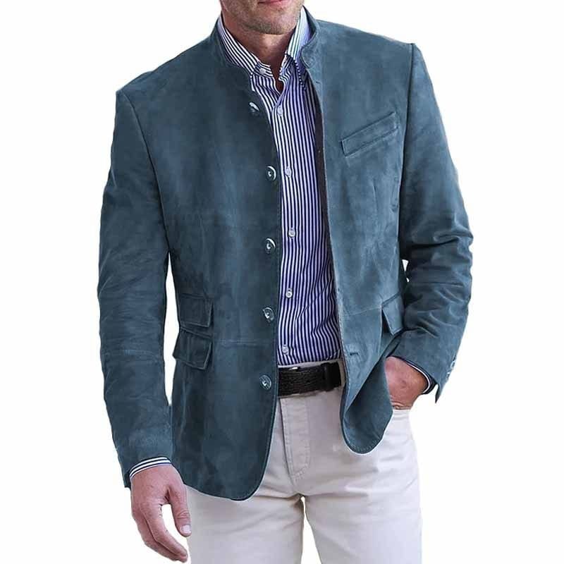 ANDRÉ – Modern Stand Collar Blazer