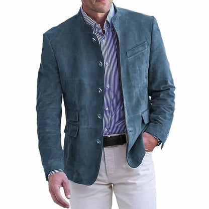 ANDRÉ – Modern Stand Collar Blazer