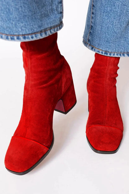 LILY - ELEGANT SUEDE ANKLE BOOTS