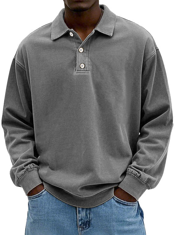 JEAN - STYLISH LONG SLEEVE POLO