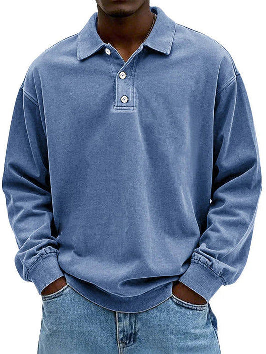 JEAN - STYLISH LONG SLEEVE POLO