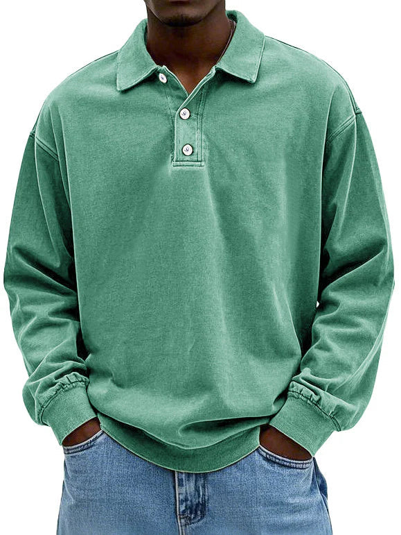 JEAN - STYLISH LONG SLEEVE POLO