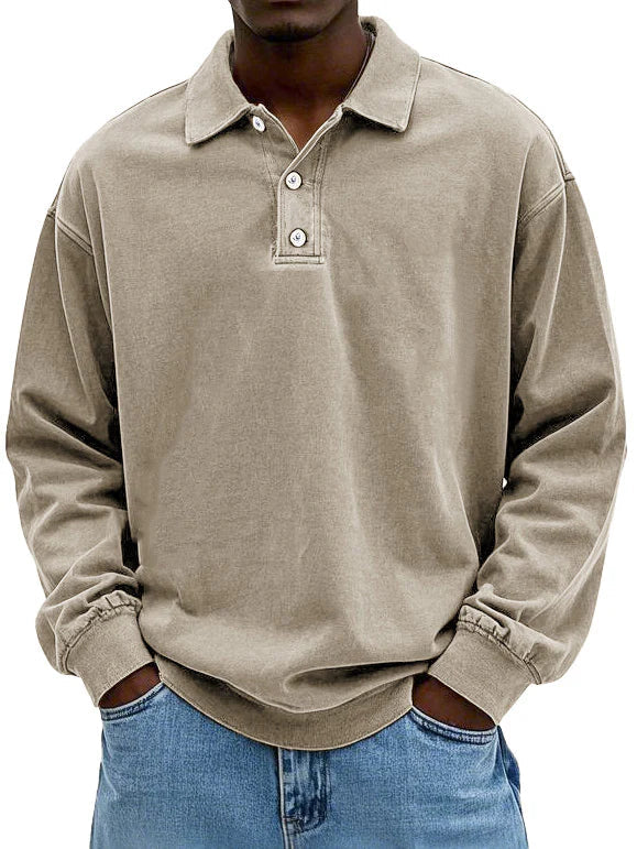 JEAN - STYLISH LONG SLEEVE POLO