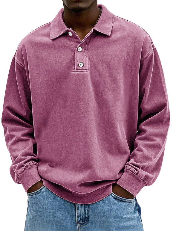 JEAN - STYLISH LONG SLEEVE POLO