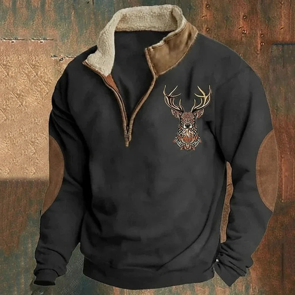 DARVEN - NORDIC DEER SWEATER