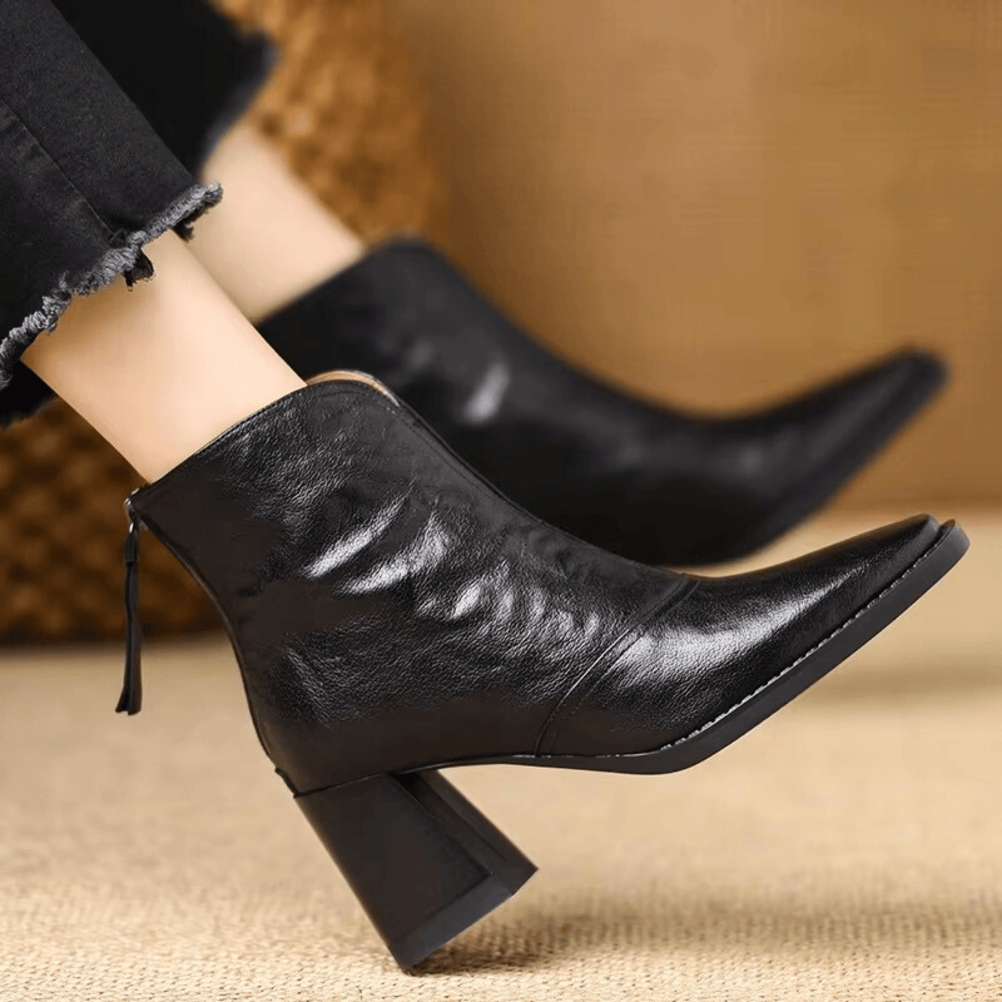 ROSALIE - MID HEEL ANKLE BOOTS